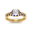 Load image into Gallery viewer, celtic-knot-split-asscher-cut-sapphire-engagement-ring-in-yellow-gold-FD9609ASGSABL-NL-YG