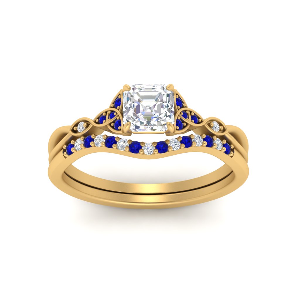 celtic-knot-split-asscher-cut-sapphire-engagement-ring-in-yellow-gold-FD9609ASGSABL-NL-YG