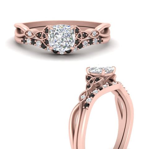 celtic-knot-split-cushion-cut-black-diamond-engagement-ring-in-rose-gold-FD9609CUGBLACK-NL-RG