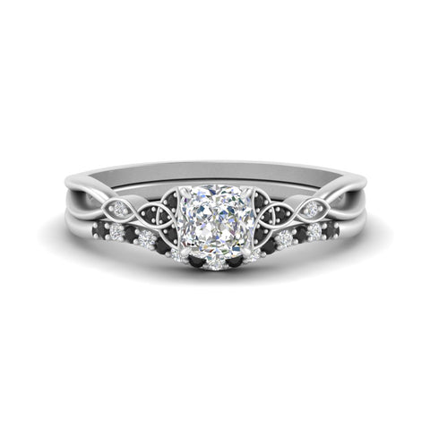 celtic-knot-split-cushion-cut-black-diamond-engagement-ring-in-white-gold-FD9609CUGBLACK-NL-WG