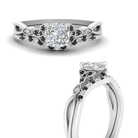 celtic-knot-split-cushion-cut-black-diamond-engagement-ring-in-white-gold-FD9609CUGBLACK-NL-WG