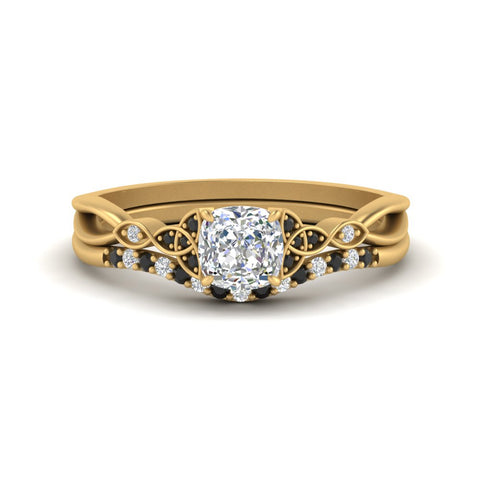 celtic-knot-split-cushion-cut-black-diamond-engagement-ring-in-yellow-gold-FD9609CUGBLACK-NL-YG