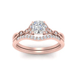Load image into Gallery viewer, celtic-knot-split-cushion-cut-diamond-engagement-ring-in-rose-gold-FD9609CU-NL-RG
