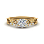 Load image into Gallery viewer, celtic-knot-split-cushion-cut-diamond-engagement-ring-in-yellow-gold-FD9609CU-NL-YG