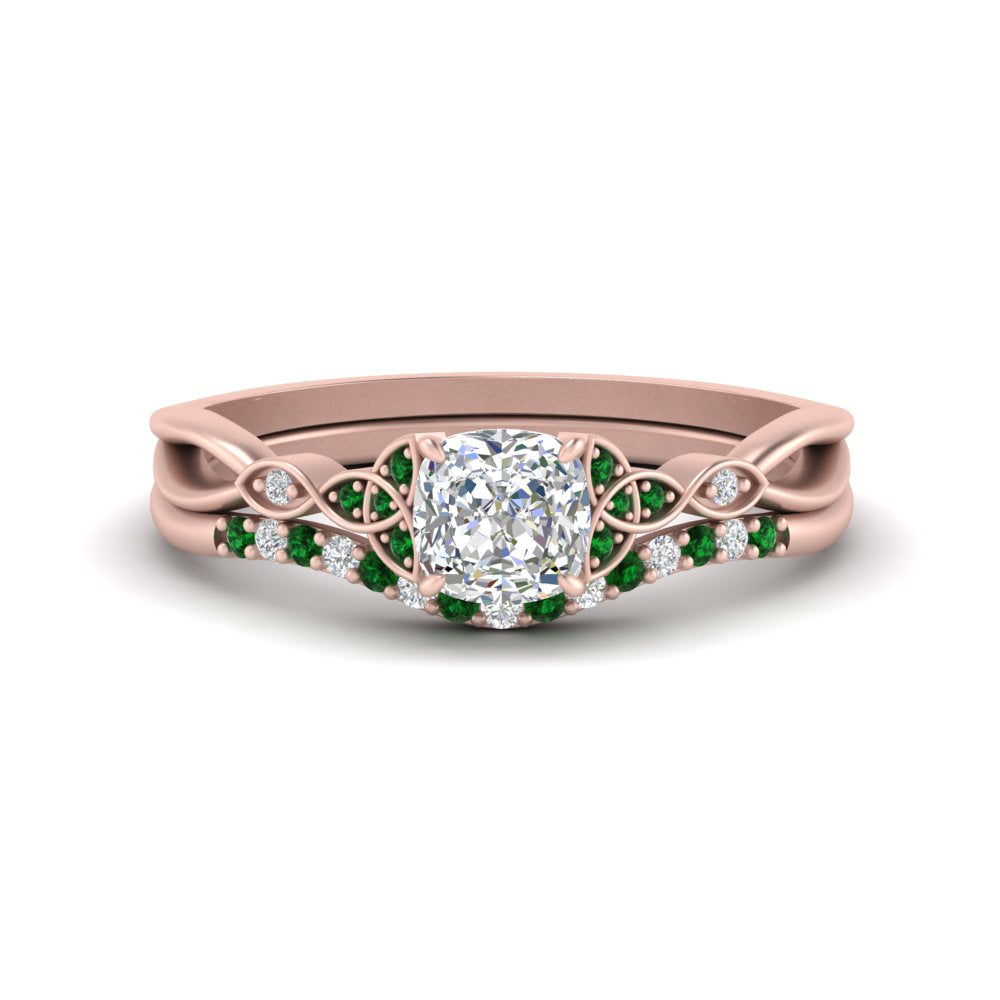celtic-knot-split-cushion-cut-emerald-engagement-ring-in-rose-gold-FD9609CUGEMGR-NL-RG