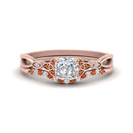 Load image into Gallery viewer, celtic-knot-split-cushion-cut-orange-sapphire-engagement-ring-in-rose-gold-FD9609CUGSAOR-NL-RG
