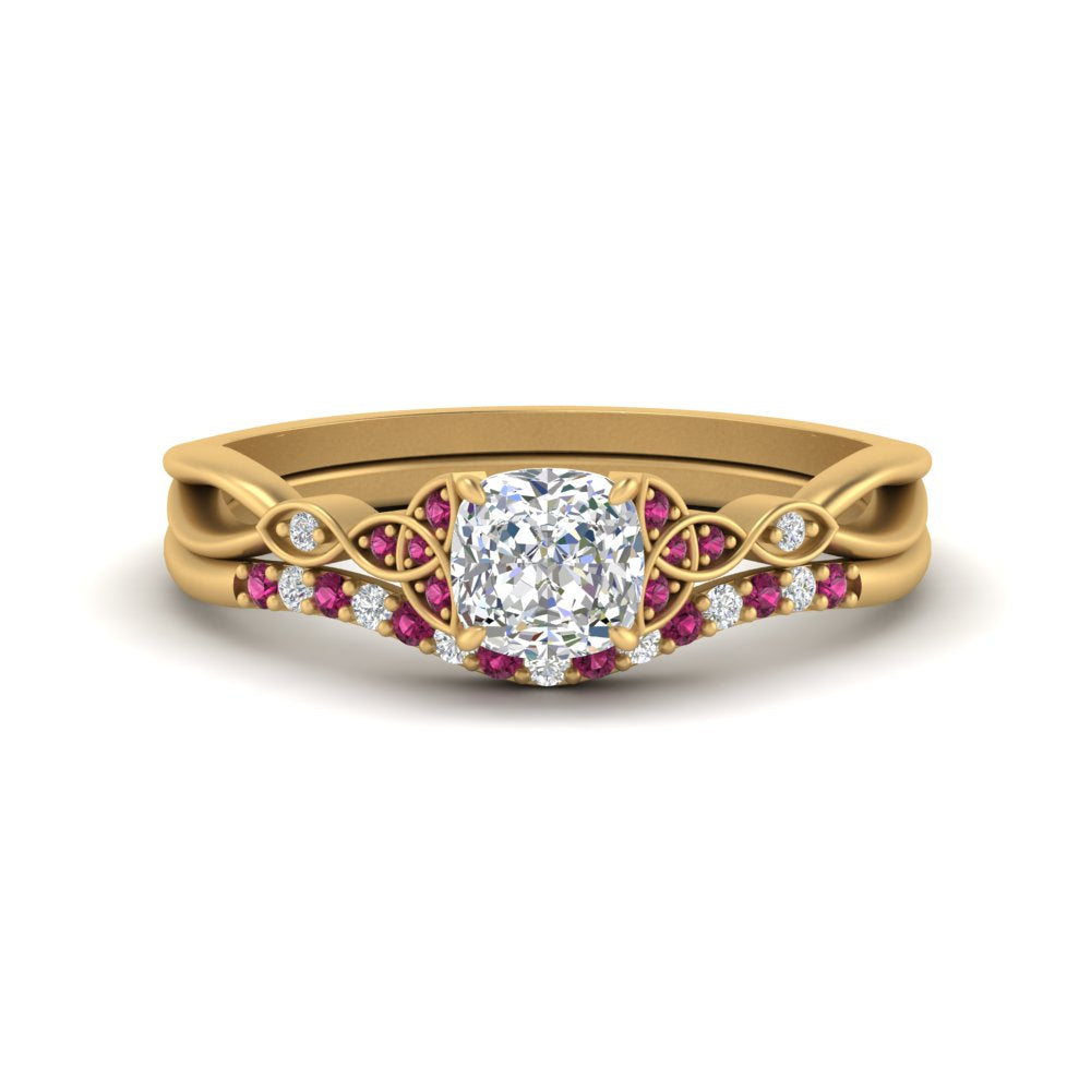 celtic-knot-split-cushion-cut-pink-sapphire-engagement-ring-in-yellow-gold-FD9609CUGSADRPI-NL-YG