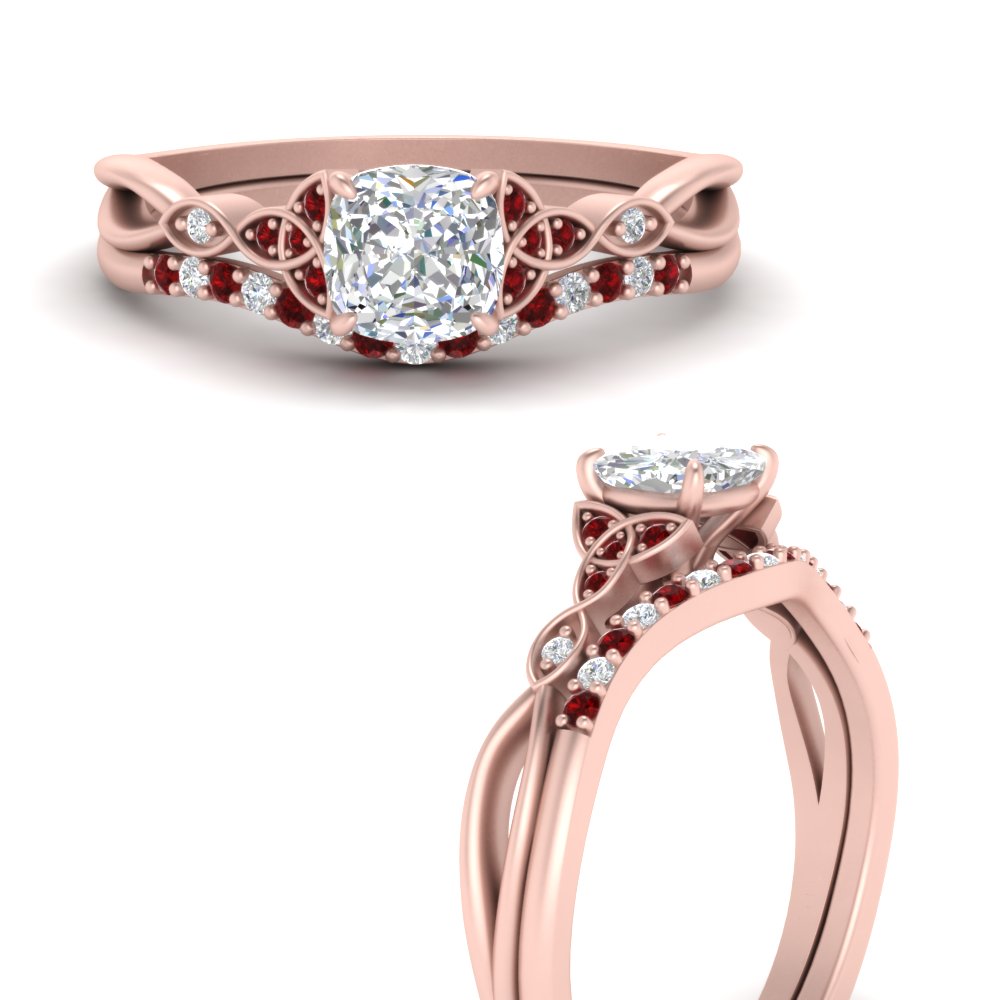 celtic-knot-split-cushion-cut-ruby-engagement-ring-in-rose-gold-FD9609CUGRUDR-NL-RG