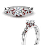 Load image into Gallery viewer, celtic-knot-split-cushion-cut-ruby-engagement-ring-in-white-gold-FD9609CUGRUDR-NL-WG
