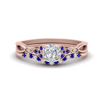 Load image into Gallery viewer, celtic-knot-split-cushion-cut-sapphire-engagement-ring-in-rose-gold-FD9609CUGSABL-NL-RG
