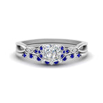 Load image into Gallery viewer, celtic-knot-split-cushion-cut-sapphire-engagement-ring-in-white-gold-FD9609CUGSABL-NL-WG
