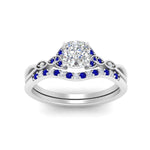 Load image into Gallery viewer, celtic-knot-split-cushion-cut-sapphire-engagement-ring-in-white-gold-FD9609CUGSABL-NL-WG