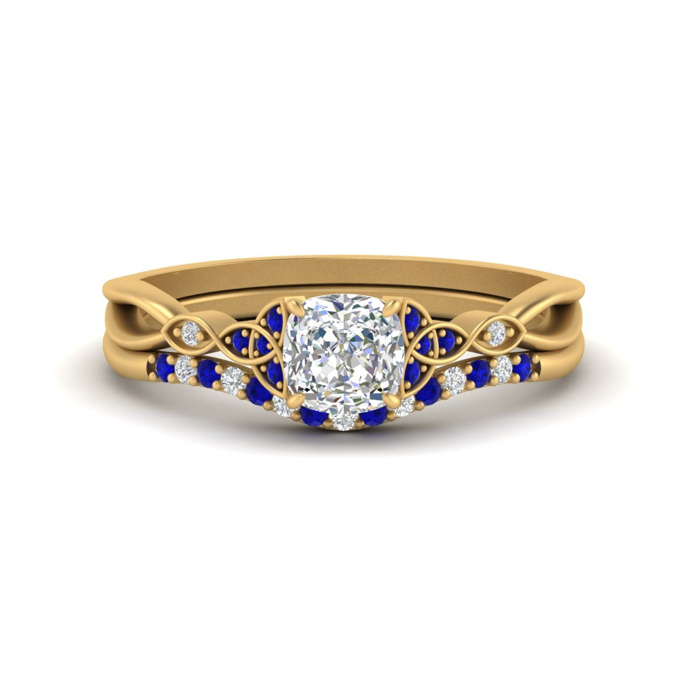 celtic-knot-split-cushion-cut-sapphire-engagement-ring-in-yellow-gold-FD9609CUGSABL-NL-YG