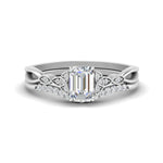 Load image into Gallery viewer, celtic-knot-split-emerald-cut-diamond-engagement-ring-in-white-gold-FD9609EM-NL-WG
