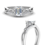 Load image into Gallery viewer, celtic-knot-split-emerald-cut-diamond-engagement-ring-in-white-gold-FD9609EM-NL-WG

