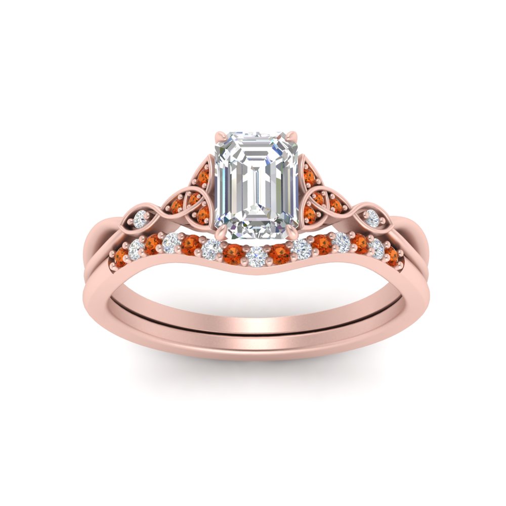 celtic-knot-split-emerald-cut-orange-sapphire-engagement-ring-in-rose-gold-FD9609EMGSAOR-NL-RG