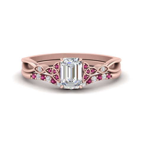 celtic-knot-split-emerald-cut-pink-sapphire-engagement-ring-in-rose-gold-FD9609EMGSADRPI-NL-RG