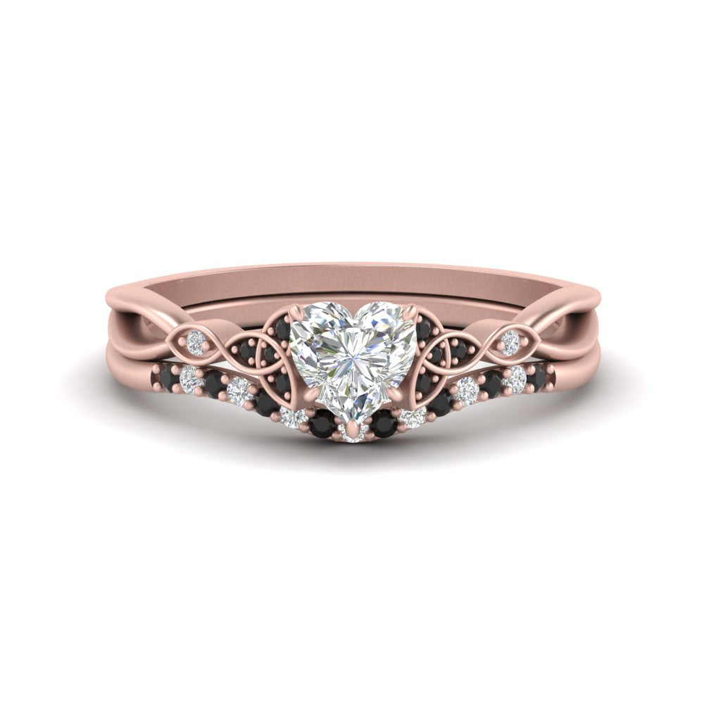 celtic-knot-split-heart-shaped-black-diamond-engagement-ring-in-rose-gold-FD9609HTGBLACK-NL-RG
