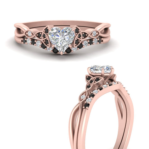 celtic-knot-split-heart-shaped-black-diamond-engagement-ring-in-rose-gold-FD9609HTGBLACK-NL-RG