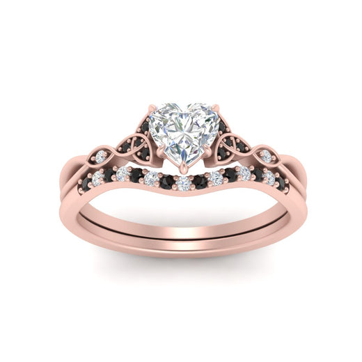 celtic-knot-split-heart-shaped-black-diamond-engagement-ring-in-rose-gold-FD9609HTGBLACK-NL-RG
