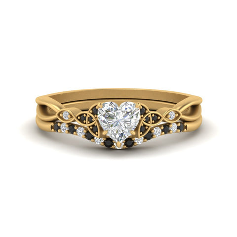 celtic-knot-split-heart-shaped-black-diamond-engagement-ring-in-yellow-gold-FD9609HTGBLACK-NL-YG