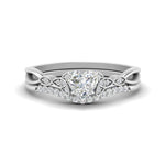 Load image into Gallery viewer, celtic-knot-split-heart-shaped-diamond-engagement-ring-in-white-gold-FD9609HT-NL-WG
