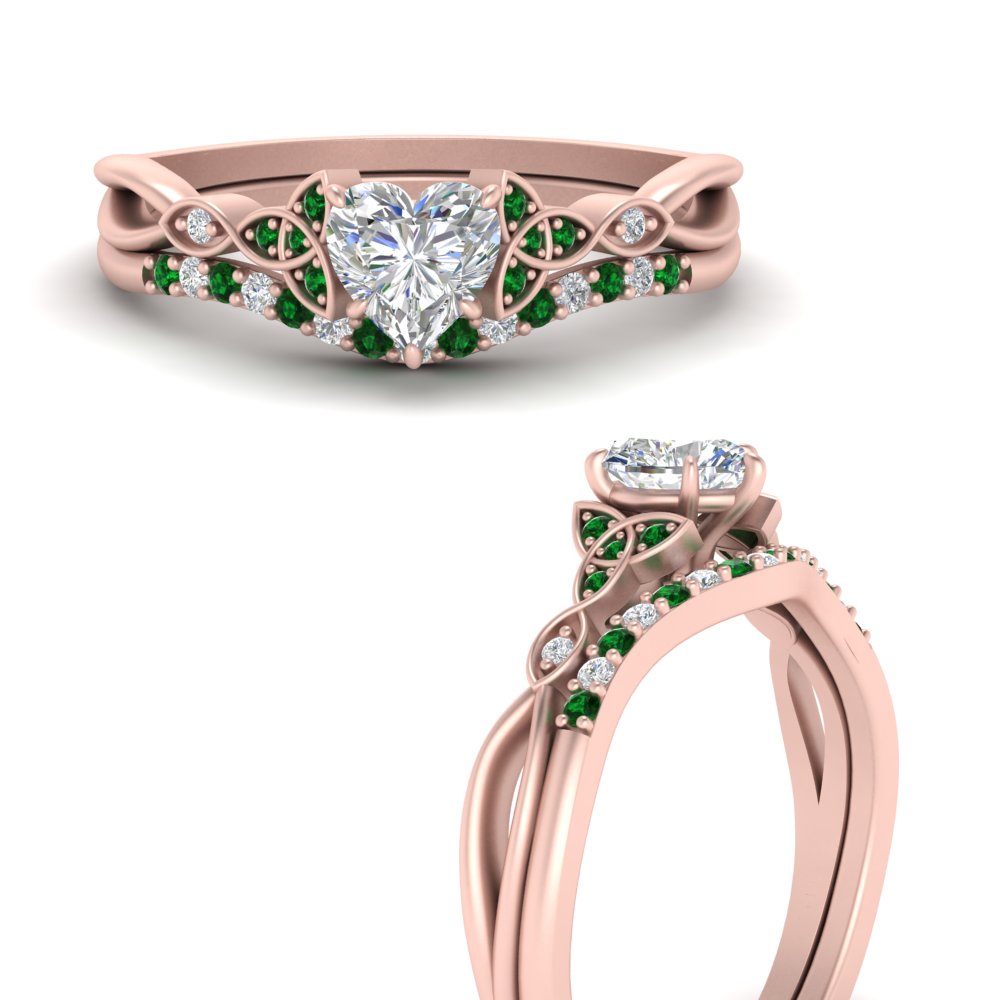 celtic-knot-split-heart-shaped-emerald-engagement-ring-in-rose-gold-FD9609HTGEMGR-NL-RG