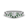 Load image into Gallery viewer, celtic-knot-split-heart-shaped-emerald-engagement-ring-in-white-gold-FD9609HTGEMGR-NL-WG