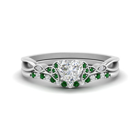 celtic-knot-split-heart-shaped-emerald-engagement-ring-in-white-gold-FD9609HTGEMGR-NL-WG