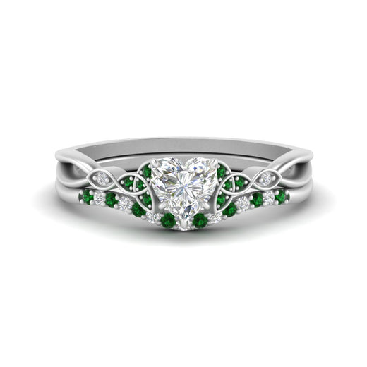 celtic-knot-split-heart-shaped-emerald-engagement-ring-in-white-gold-FD9609HTGEMGR-NL-WG