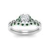 Load image into Gallery viewer, celtic-knot-split-heart-shaped-emerald-engagement-ring-in-white-gold-FD9609HTGEMGR-NL-WG
