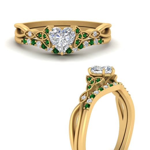 celtic-knot-split-heart-shaped-emerald-engagement-ring-in-yellow-gold-FD9609HTGEMGR-NL-YG