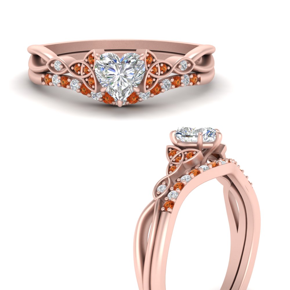 celtic-knot-split-heart-shaped-orange-sapphire-engagement-ring-in-rose-gold-FD9609HTGSAOR-NL-RG