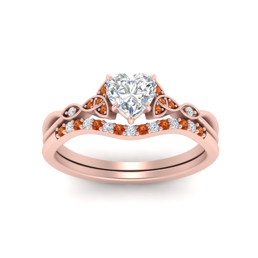 celtic-knot-split-heart-shaped-orange-sapphire-engagement-ring-in-rose-gold-FD9609HTGSAOR-NL-RG