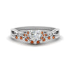 Load image into Gallery viewer, celtic-knot-split-heart-shaped-orange-sapphire-engagement-ring-in-white-gold-FD9609HTGSAOR-NL-WG