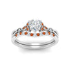 Load image into Gallery viewer, celtic-knot-split-heart-shaped-orange-sapphire-engagement-ring-in-white-gold-FD9609HTGSAOR-NL-WG