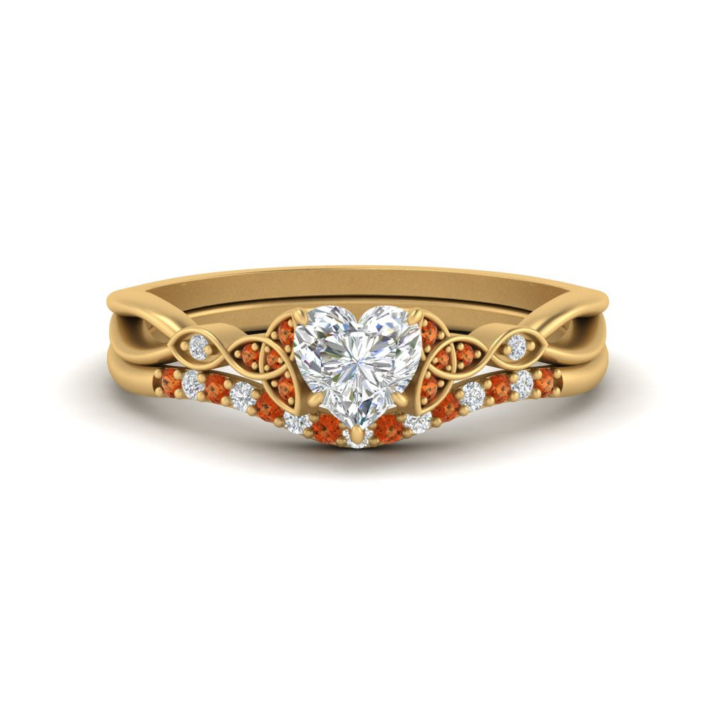 celtic-knot-split-heart-shaped-orange-sapphire-engagement-ring-in-yellow-gold-FD9609HTGSAOR-NL-YG