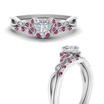 Load image into Gallery viewer, celtic-knot-split-heart-shaped-pink-sapphire-engagement-ring-in-white-gold-FD9609HTGSADRPI-NL-WG
