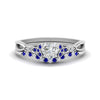 Load image into Gallery viewer, celtic-knot-split-heart-shaped-sapphire-engagement-ring-in-white-gold-FD9609HTGSABL-NL-WG