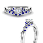 Load image into Gallery viewer, celtic-knot-split-heart-shaped-sapphire-engagement-ring-in-white-gold-FD9609HTGSABL-NL-WG
