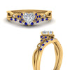 Load image into Gallery viewer, celtic-knot-split-heart-shaped-sapphire-engagement-ring-in-yellow-gold-FD9609HTGSABL-NL-YG