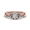 Load image into Gallery viewer, celtic-knot-split-marquise-cut-black-diamond-engagement-ring-in-rose-gold-FD9609MQGBLACK-NL-RG