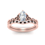 Load image into Gallery viewer, celtic-knot-split-marquise-cut-black-diamond-engagement-ring-in-rose-gold-FD9609MQGBLACK-NL-RG

