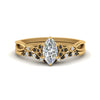 Load image into Gallery viewer, celtic-knot-split-marquise-cut-black-diamond-engagement-ring-in-yellow-gold-FD9609MQGBLACK-NL-YG