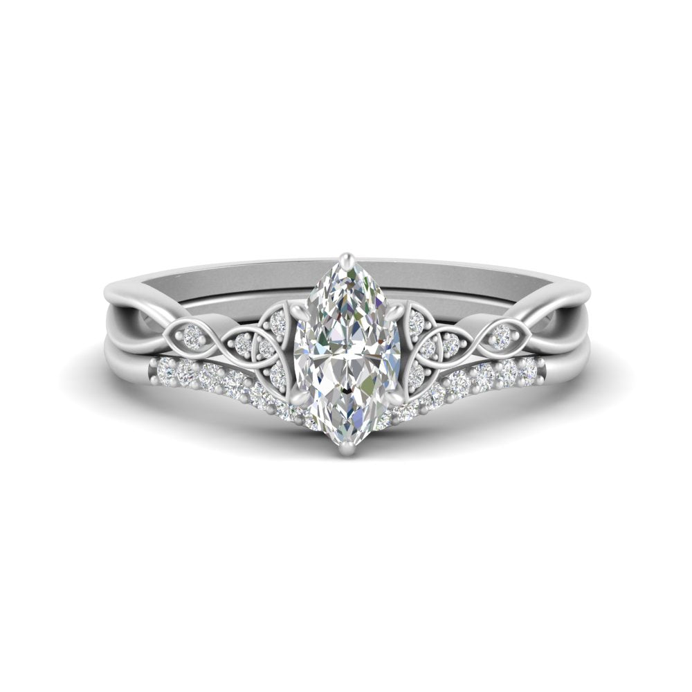 celtic-knot-split-marquise-cut-diamond-engagement-ring-in-white-gold-FD9609MQ-NL-WG