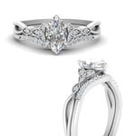 Load image into Gallery viewer, celtic-knot-split-marquise-cut-diamond-engagement-ring-in-white-gold-FD9609MQ-NL-WG
