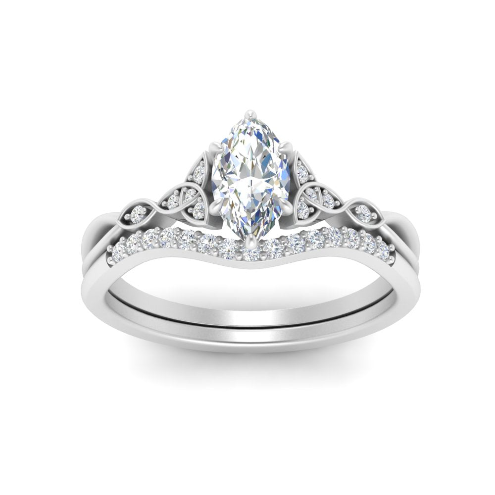 celtic-knot-split-marquise-cut-diamond-engagement-ring-in-white-gold-FD9609MQ-NL-WG