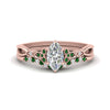 Load image into Gallery viewer, celtic-knot-split-marquise-cut-emerald-engagement-ring-in-rose-gold-FD9609MQGEMGR-NL-RG