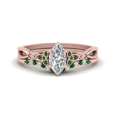celtic-knot-split-marquise-cut-emerald-engagement-ring-in-rose-gold-FD9609MQGEMGR-NL-RG