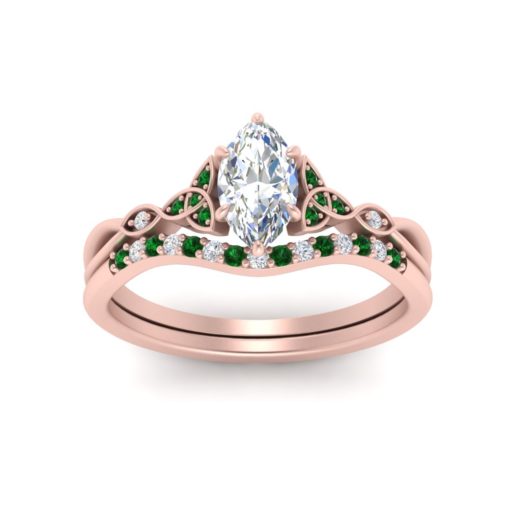 celtic-knot-split-marquise-cut-emerald-engagement-ring-in-rose-gold-FD9609MQGEMGR-NL-RG